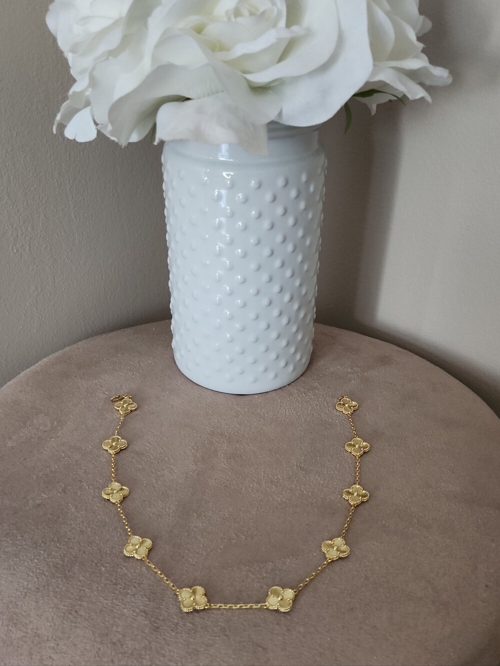 Gold Four Leaf Clover Necklace 💛💫